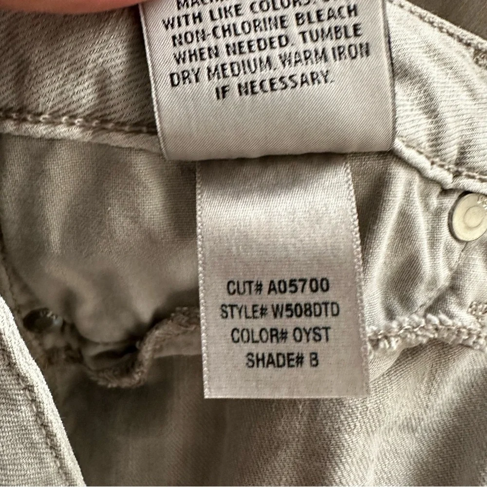 HUDSON Ferris Flare Low Rise Linen Lightweight Pants 29 in Oyster - Picture 10 of 10